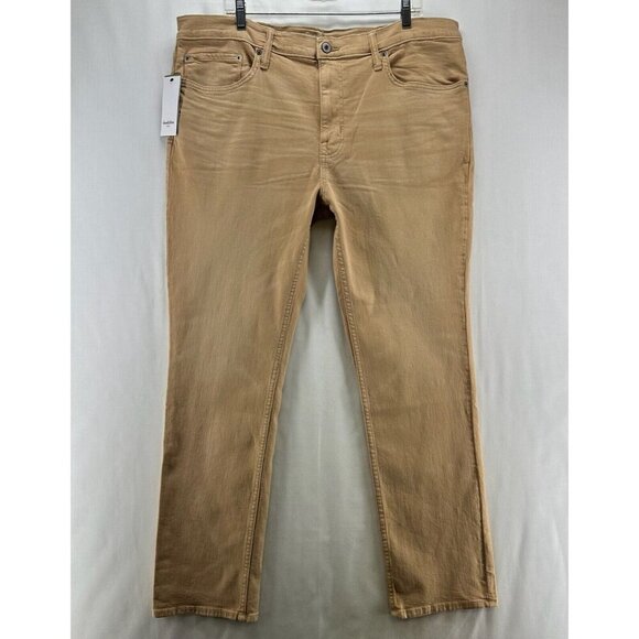 Goodfellow & Co Jeans Mens 40 x 30 Total Flex Slim Fit Khaki Cotton Tan Beige - Picture 1 of 12